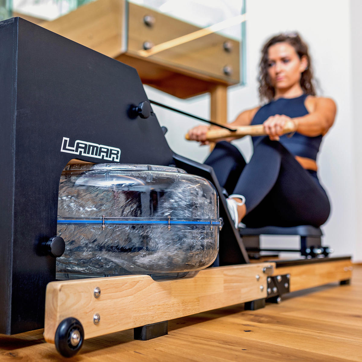 RODDMASKIN - ljusbrun/svart, Klassisk, metall/trä (205/52/56cm) - Atrigo