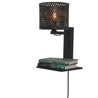 VÄGGLAMPA GOOD&MOJO  30/22/52 cm   - svart, Trend (30/22/52cm) - Good & Mojo