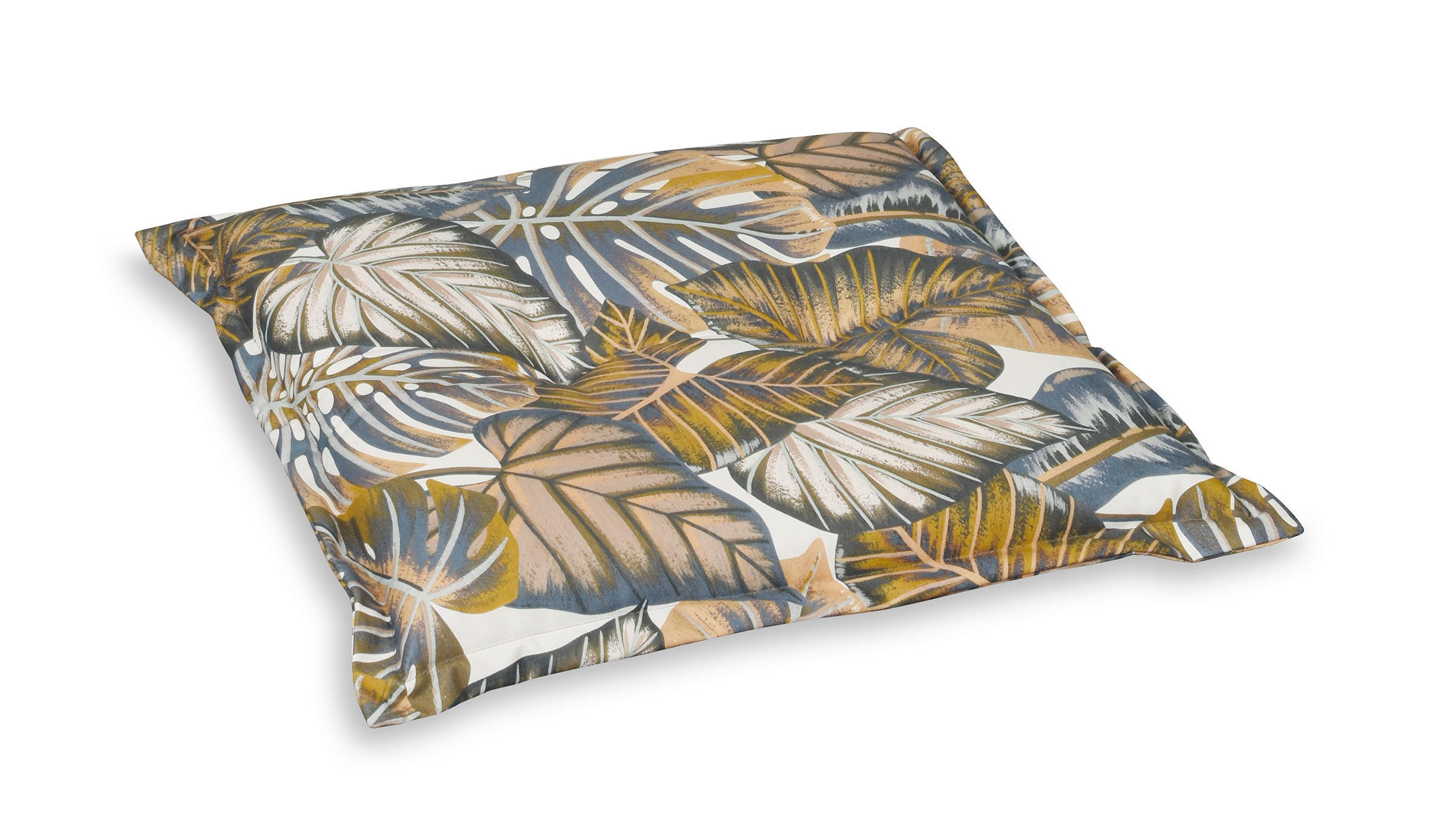 XXXLutz Gartenhockerauflage Kupfer, Schwarz, Lila, Creme, Braun 50x9x50 cm