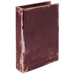 BÜCHERBOX     - Dunkelrot, Basics, Holz/Holzwerkstoff (18/12/4cm) - Ambia Home