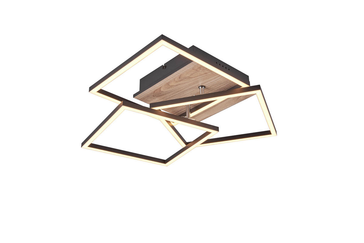 LED-TAKLAMPA Mobile 39/42/10 cm  - brun, Modern, plast (39/42/10cm)