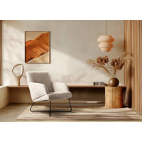 SESSEL Chenille Beige  - Beige/Schwarz, Design, Textil/Metall (67/87/74cm) - Livetastic