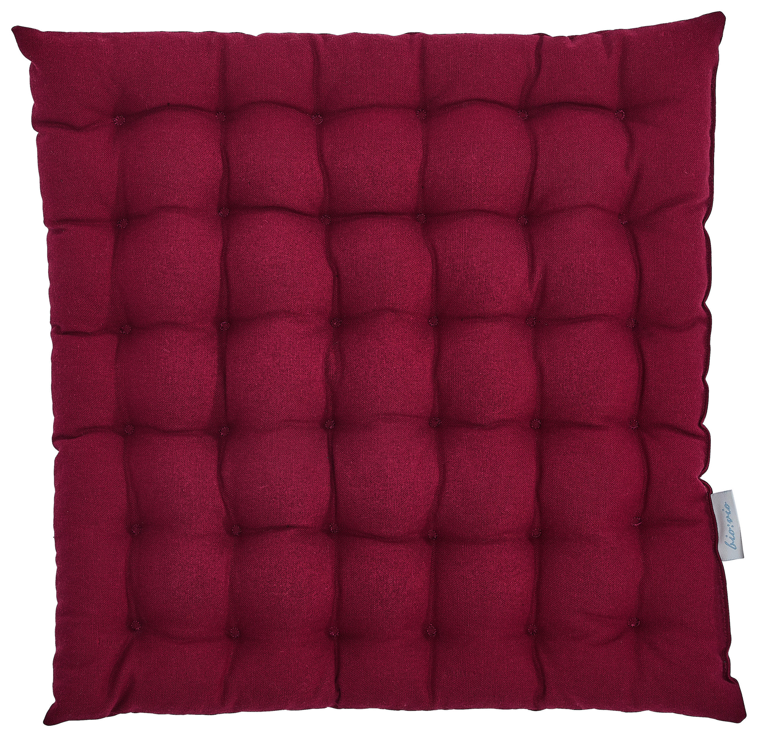 SITZKISSEN  - Bordeaux, Basics, Textil (38/38/4cm) - Bio:Vio