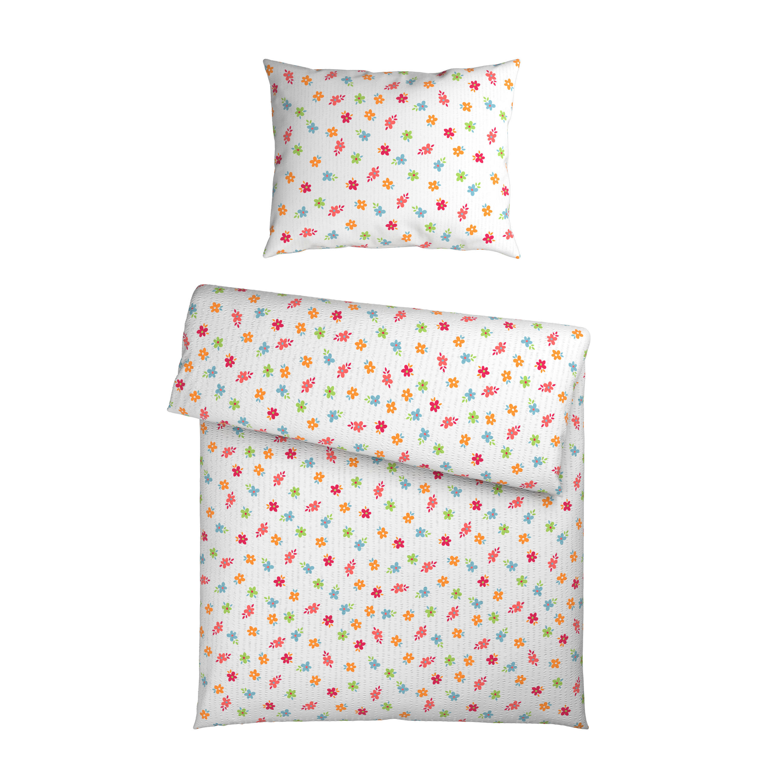 BETTWÄSCHE Mavie Seersucker 140/200 cm  - Multicolor, KONVENTIONELL, Textil (140/200cm) - Esposa