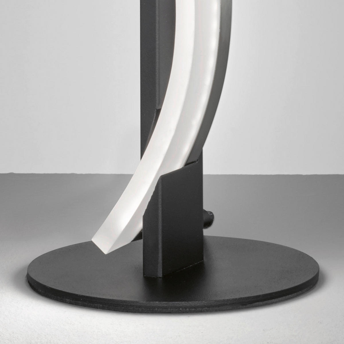 LED-BORDSLAMPA - svart, Design, metall (13,00/40,50cm) - Fischer & Honsel