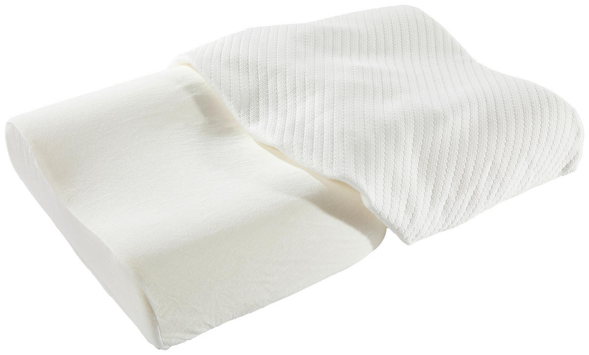 NACKENSTÜTZKISSEN  - Weiß (60/40/9cm) - Sleeptex