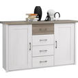 SIDEBOARD  in 150/90/42 cm  - Eichefarben/Weiß, LIFESTYLE, Holzwerkstoff/Metall (150/90/42cm) - Carryhome