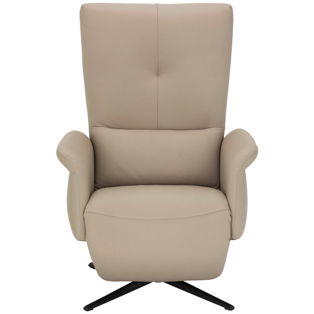 Thumbnail - Livetastic Relaxsessel, Grau, Beige, Textil, Leder, Echtleder, Rindleder, 75x111x90 cm, Relaxfunktion, USB-Anschluss, US...