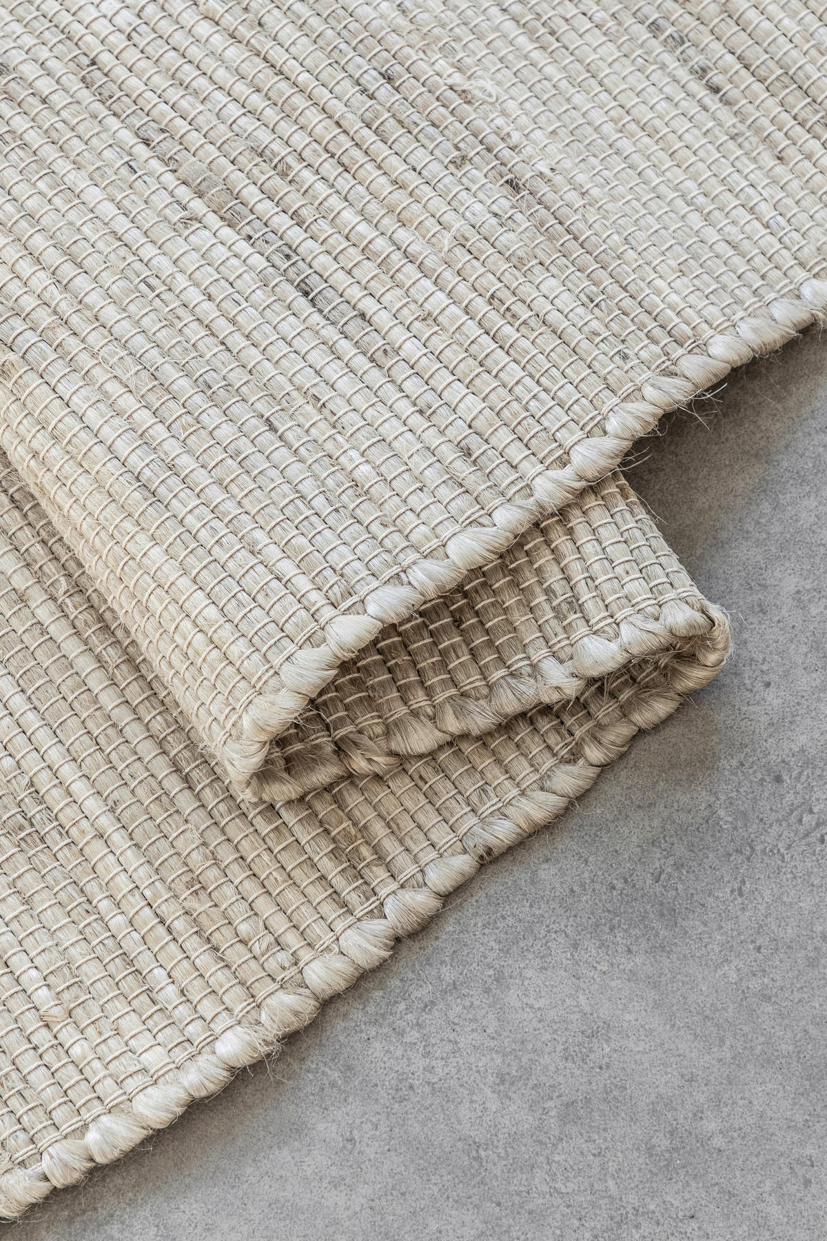 JUTETEPPICH 60/90 cm Handloom 1.0 Elfenbein  - Elfenbein, Basics, Textil (60/90cm)