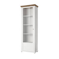 VITRIN fehér, kőris  - kőris/fehér, Design, faalapú anyag/Üveg (71/200/42cm) - Venda