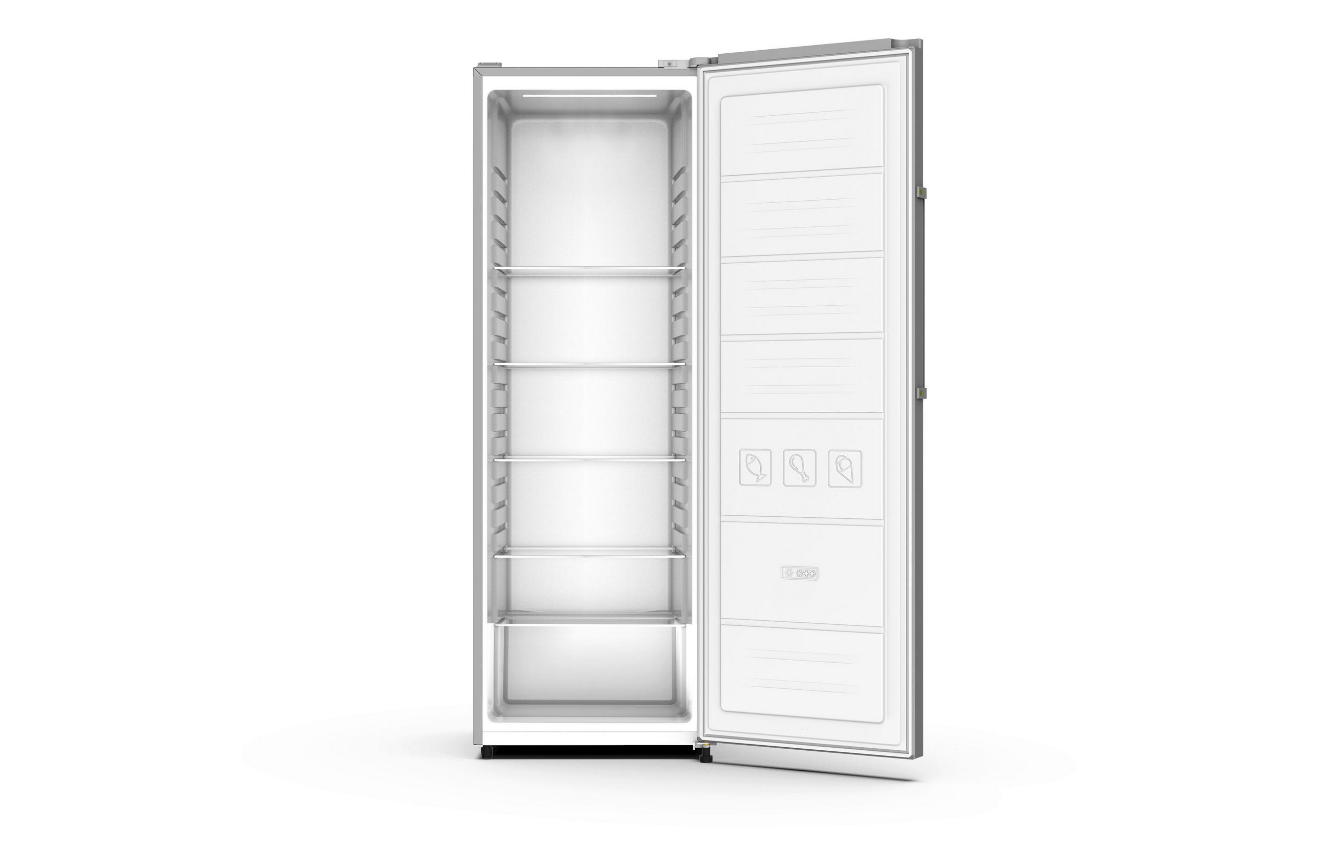GETRÄNKEKÜHLSCHRANK NABO FK 3377  - Grau, Basics, Metall (63/174/59,2cm) - Nabo