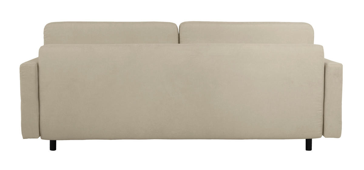SCHLAFSOFA in Taupe  - Taupe/Buchefarben, Design, Holz/Textil (222/93/99cm) - MID.YOU