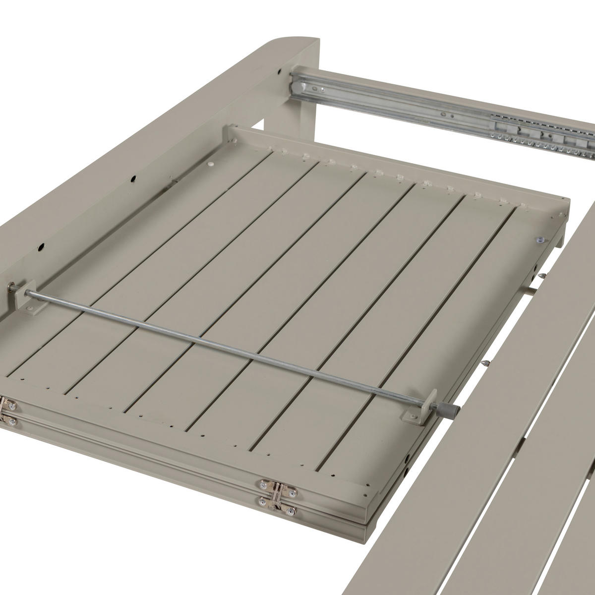 GARTENTISCH 97-150/150/76 cm Metall rechteckig  - Sandfarben, MODERN, Metall (97-150/150/76cm) - Livetastic