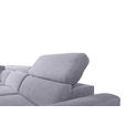 ECKSOFA Grau Velours  - Schwarz/Grau, KONVENTIONELL, Textil/Metall (217/255cm) - Carryhome