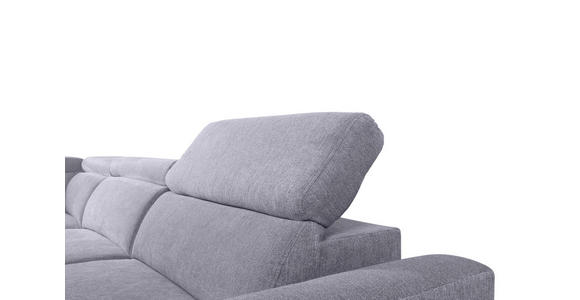 ECKSOFA Grau Velours  - Schwarz/Grau, KONVENTIONELL, Textil/Metall (217/255cm) - Carryhome