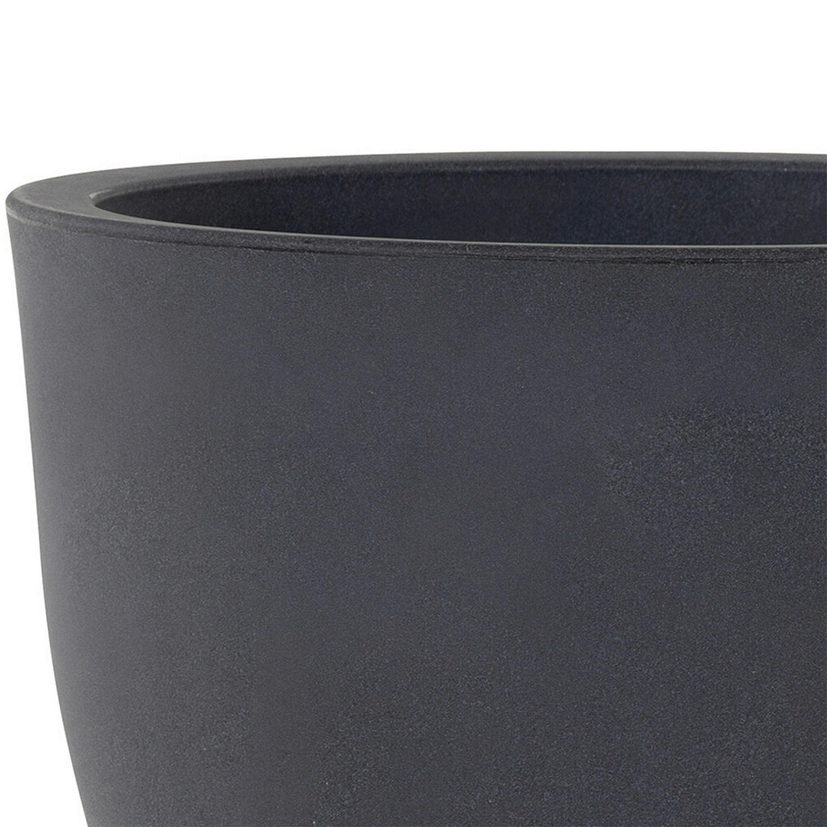 PFLANZENTOPF   - Anthrazit, Basics, Kunststoff (45/36cm) - Siena Garden