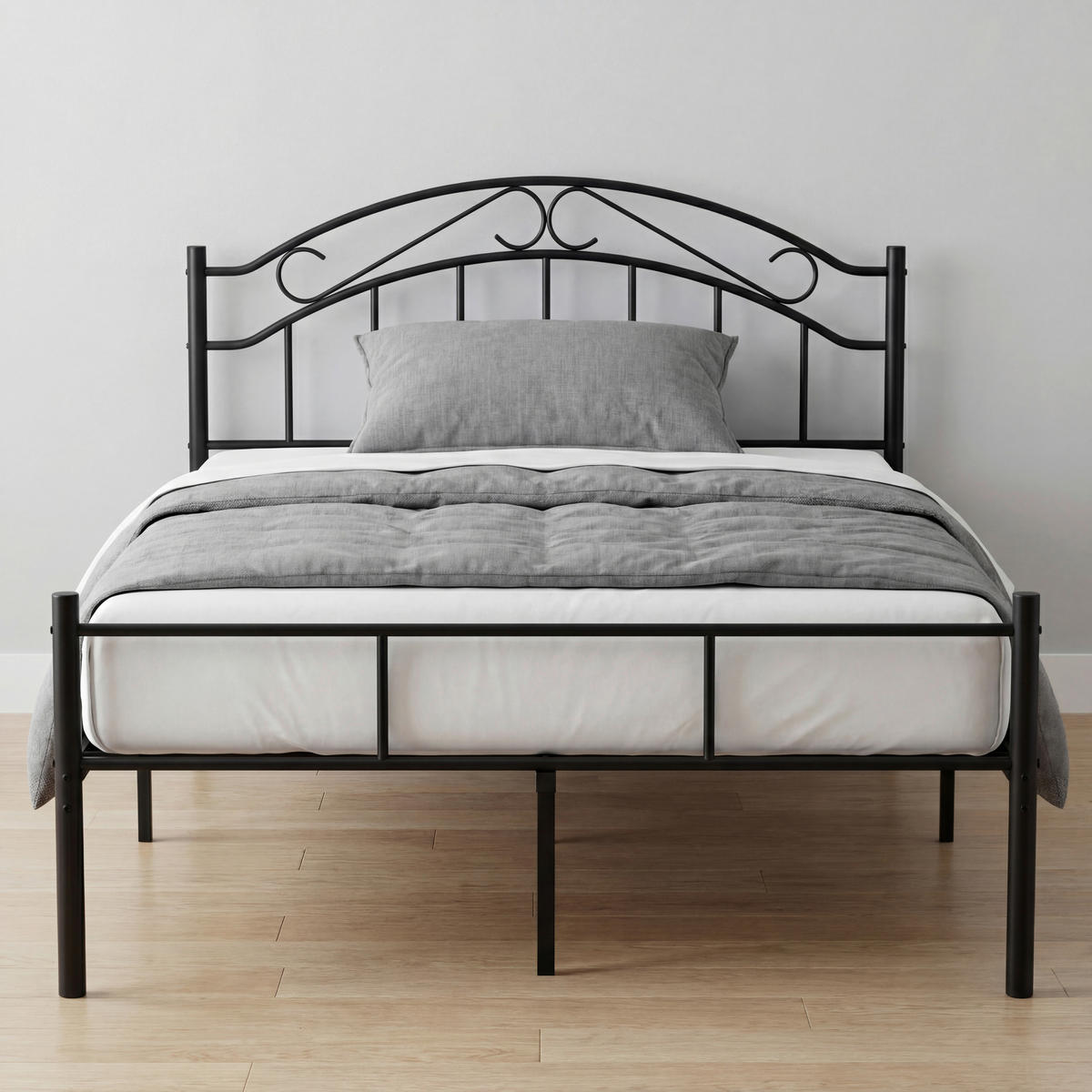 METALLBETT 140/200 cm  in Schwarz  - Schwarz, Basics, Metall (140/200cm) - Boxxx
