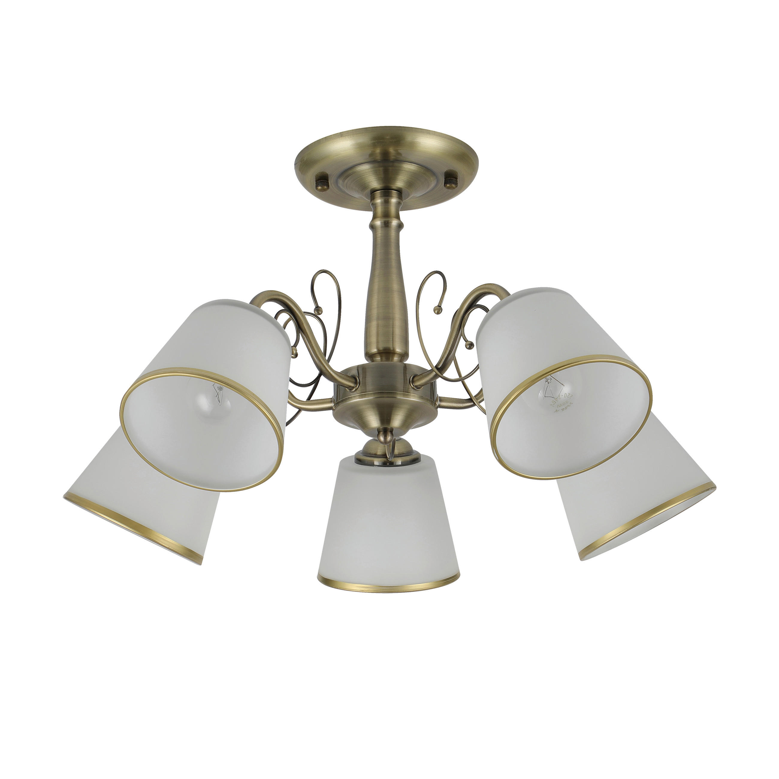 TAKLAMPA Losanna 54/54/30 cm  - vit/bronsfärgad, Klassisk, metall (54/54/30cm)