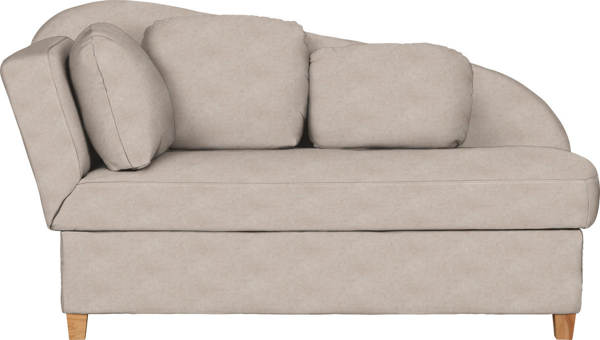 LIEGE in Mikrofaser Sandfarben  - Sandfarben, Lifestyle, Holz/Textil (85/97/180cm) - Novel
