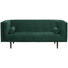 SOFA in Textil Dunkelgrün - Dunkelgrün/Dunkelbraun, Design, Holz/Textil (200/80/87cm) - Carryhome SOFA in Textil Dunkelgrün - Dunkelgrün/Dunkelbraun, Design, Holz/Textil (200/80/87cm) - Carryhome