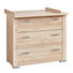WICKELKOMMODE Lotta Buchefarben - Buchefarben/Silberfarben, Basics, Holzwerkstoff/Kunststoff (106/93/98/46/71cm) - MY BABY LOU