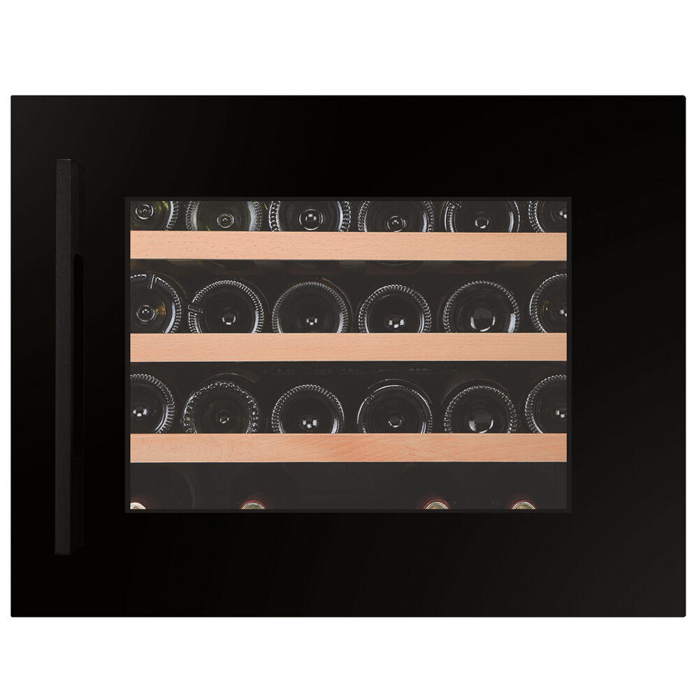 WEINKÜHLSCHRANK DXJ-24.51B  - Schwarz, Basics, Glas/Holz (59,2/45,5/55,5cm)