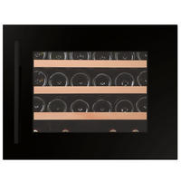 WEINKÜHLSCHRANK DXJ-24.51B  - Schwarz, Basics, Glas/Holz (59,2/45,5/55,5cm)