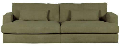 BIGSOFA Cord Grün  - Schwarz/Grün, ROMANTIK / LANDHAUS, Kunststoff/Textil (270/67/120cm) - Landscape