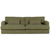 BIGSOFA in Cord Grün  - Schwarz/Grün, Romantik / Landhaus, Kunststoff/Textil (270/67/120cm) - Landscape