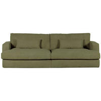 BIG SOFFA i manchester grön  - grön/svart, Romantik / Lanthus, textil/plast (270/67/120cm) - MID.YOU