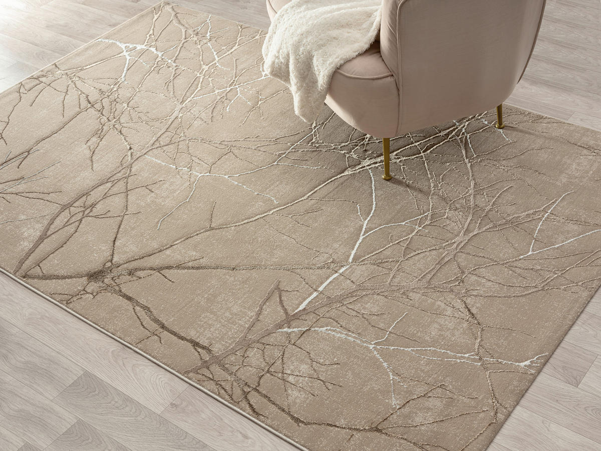 WEBTEPPICH Wohnzimmer 160/230 cm Creation Beige rechteckig  - Beige, Basics, Textil (160/230cm) - Novel
