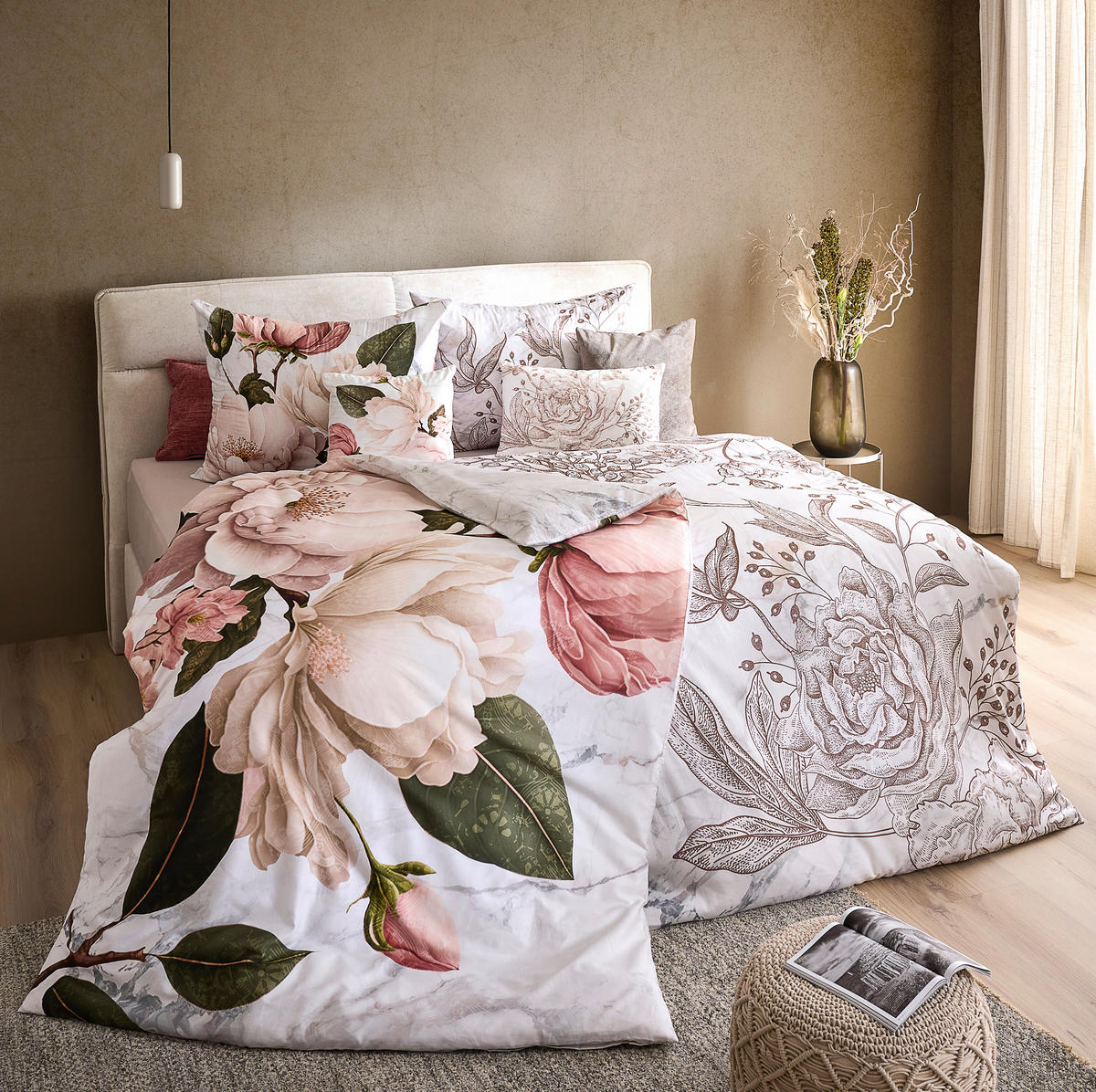 WENDEBETTWÄSCHE Satin 140/200 cm  - Multicolor, KONVENTIONELL, Textil (140/200cm) - Esposa