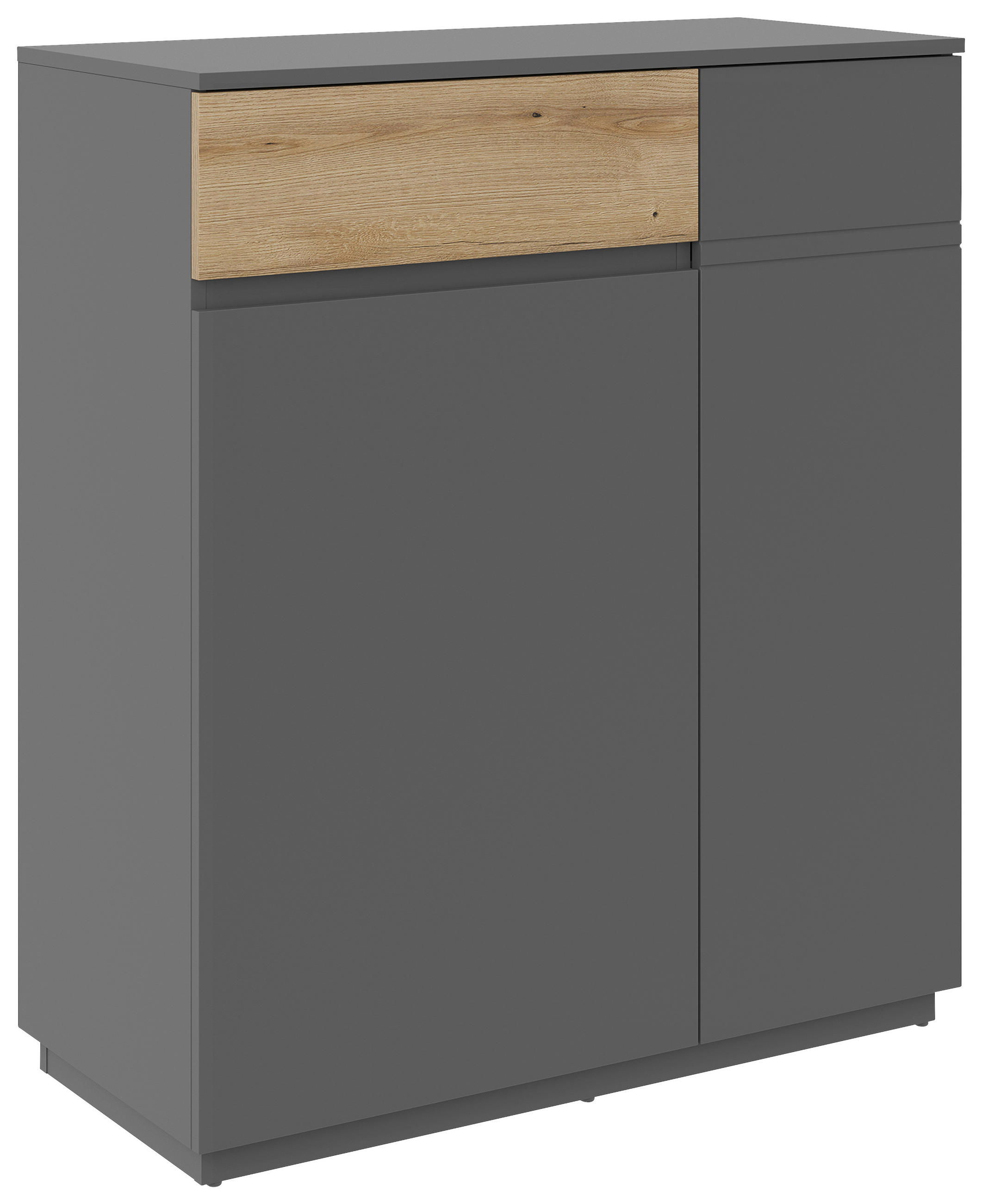 KOMMODE  in 90/105/42 cm  - Graphitfarben, KONVENTIONELL, Holzwerkstoff (90/105/42cm) - Carryhome