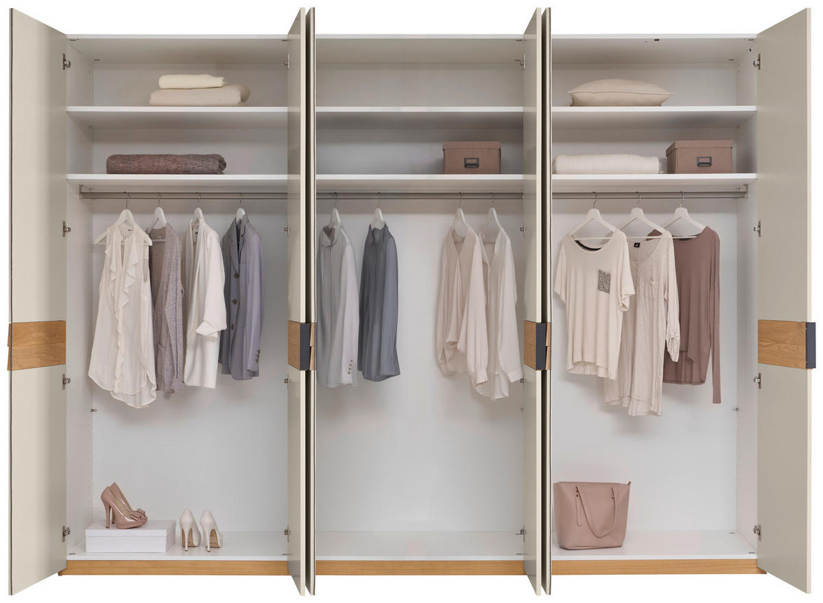 DREHTÜRENSCHRANK 299,2/229,4/59,5 cm,  in Eichefarben, Sandfarben, 6 Tür(en)  - Sandfarben/Eichefarben, Design, Holz/Holzwerkstoff (299,2/229,4/59,5cm) - Dieter Knoll