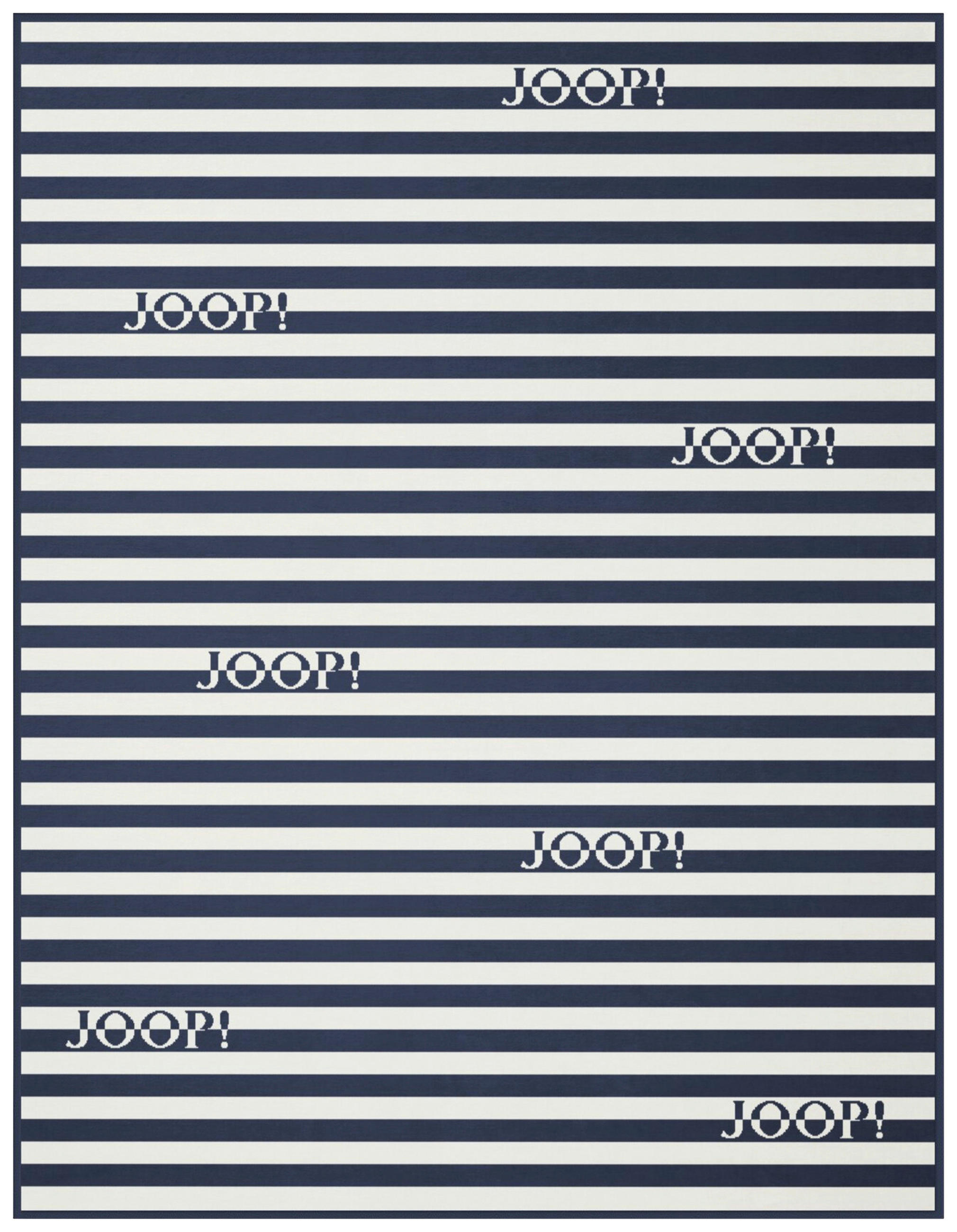 DECKE 130/160 cm  - Blau/Weiß, Design, Textil (130/160cm) - Joop!