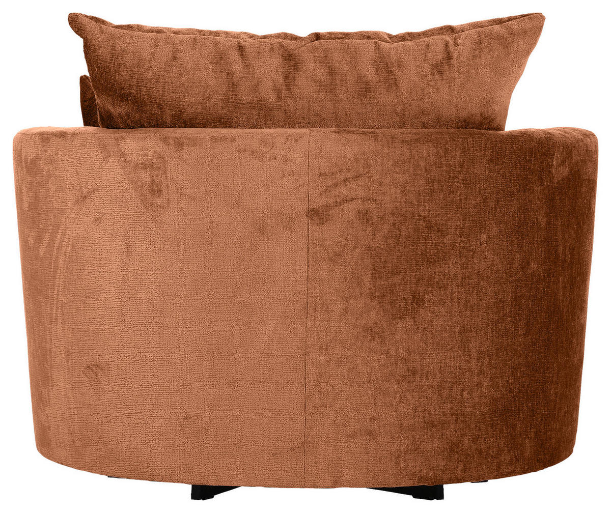 FÅTÖLJ i textil brun  - brun/svart, Klassisk, metall/textil (115/72/115cm) - MID.YOU