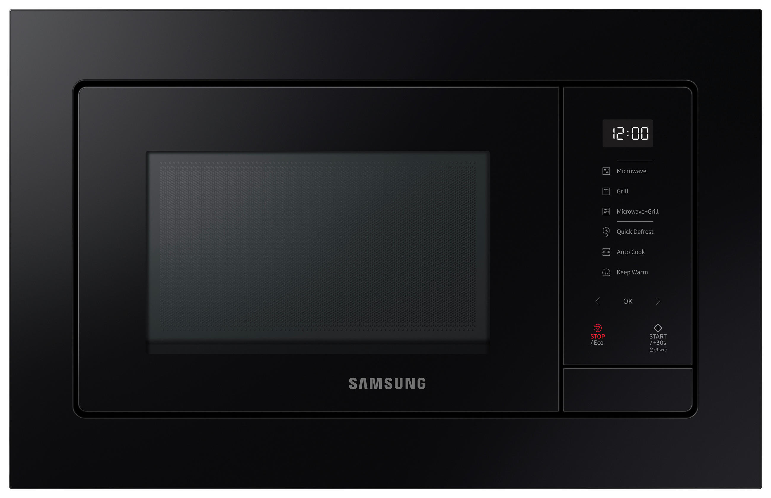 EINBAUMIKROWELLE MG23A7318CKE1  - Schwarz, Basics, Glas/Metall (48,9/27,5/36,2cm) - Samsung