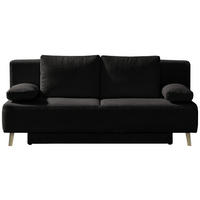 SCHLAFSOFA Cord Anthrazit, Grau  - Anthrazit/Grau, Modern, Textil/Metall (193/85/88cm) - Novel