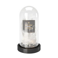 LED-DEKOLEUCHTE PLAYBOY 14/26,7/14 cm   - Schwarz, Basics, Glas/Kunststoff (14/26,7/14cm) - Playboy