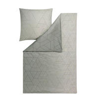 BETTWÄSCHE 2-teilig Atelier Makosatin 135/200 cm  - Olivgrün, Design, Textil (135/200cm) - Estella