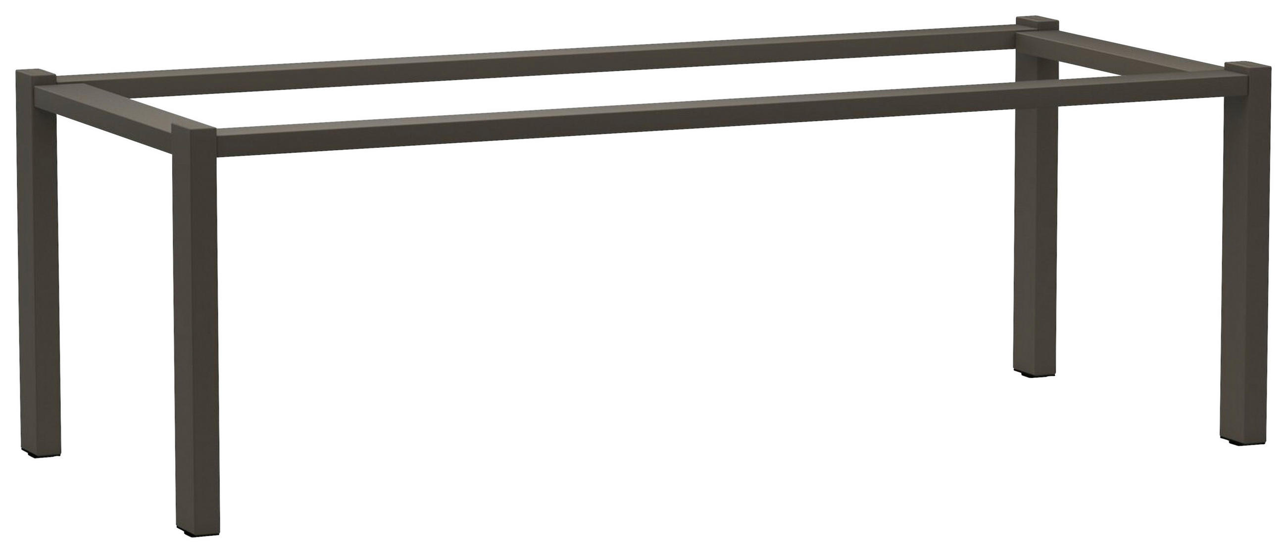 TISCHGESTELL in Metall 220/95/74 cm   - Graubraun, Basics, Metall (220/95/74cm) - Joop!