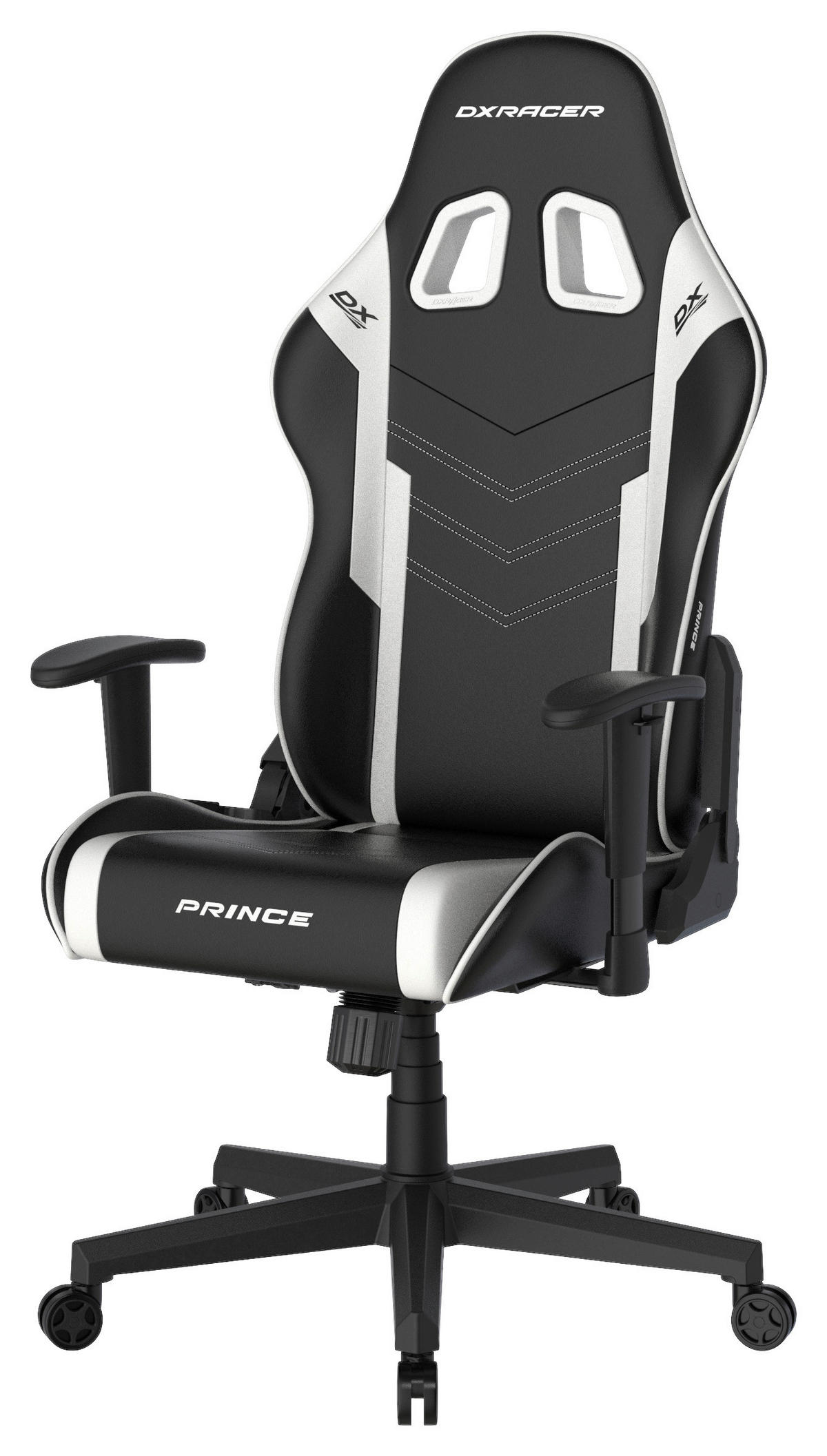 GAMINGSTUHL Weiß, Schwarz Kunststoff, Textil   - Schwarz/Weiß, MODERN, Kunststoff/Textil (67/126/67cm) - Dxracer