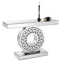 KONSOLBORD i glas, trämaterial 120/35,5/80 cm    - Design, trämaterial/glas (120/35,5/80cm) - Xora