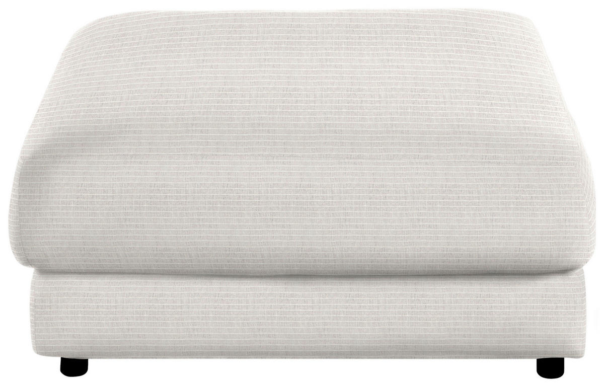HOCKER in Textil Creme  - Creme/Schwarz, Design, Kunststoff/Textil (100/86/100cm) - Lomoco