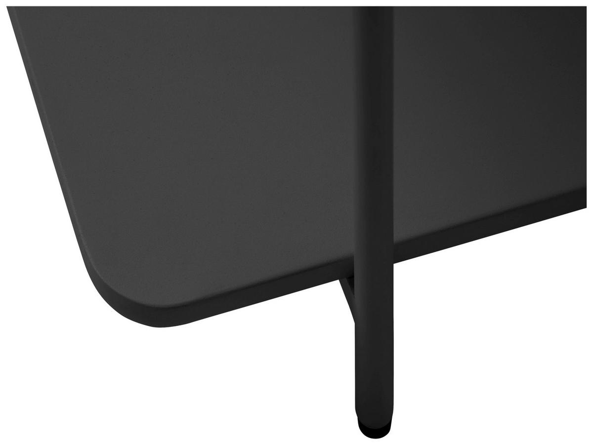 COUCHTISCH 110/55/34 cm rechteckig Schwarz  - Schwarz, Basics, Metall (110/55/34cm) - Xora