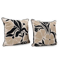 PERNĂ CANAPEA  - alb/negru, Basics, textil (45/45/10cm)