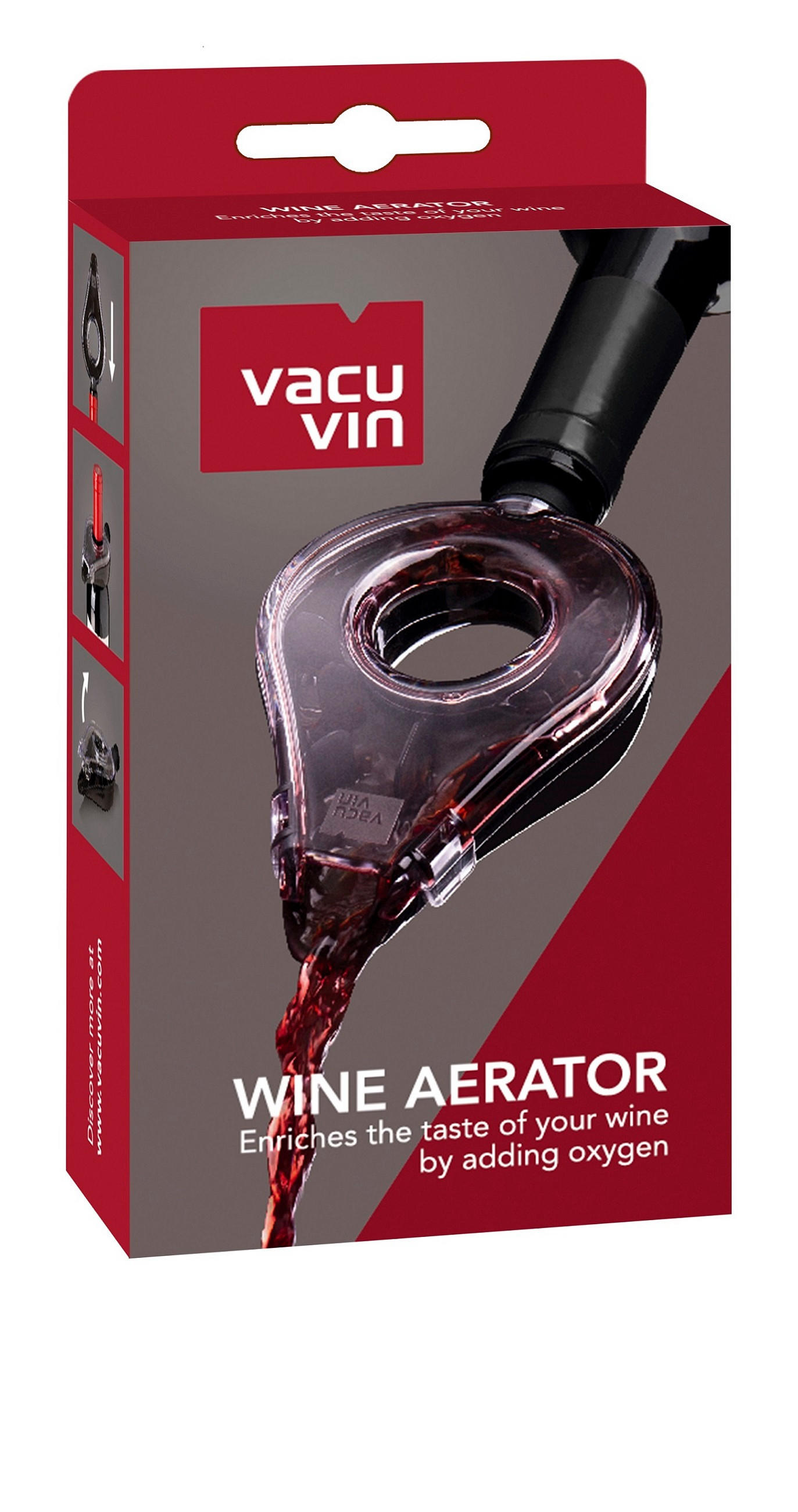 IZLIVNIK ZA VINO 1854660 - siva, Konvencionalno, umetna masa (14,5/8,1/3,2cm) - Vacu Vin