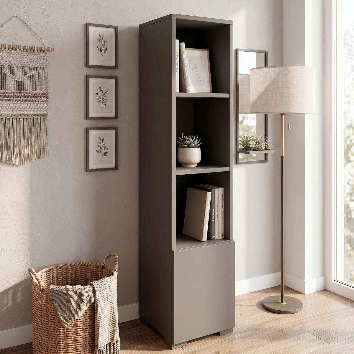 REGAL  31/136/30 cm Anthrazit  - Anthrazit, Design, Holzwerkstoff (31/136/30cm) - Livetastic