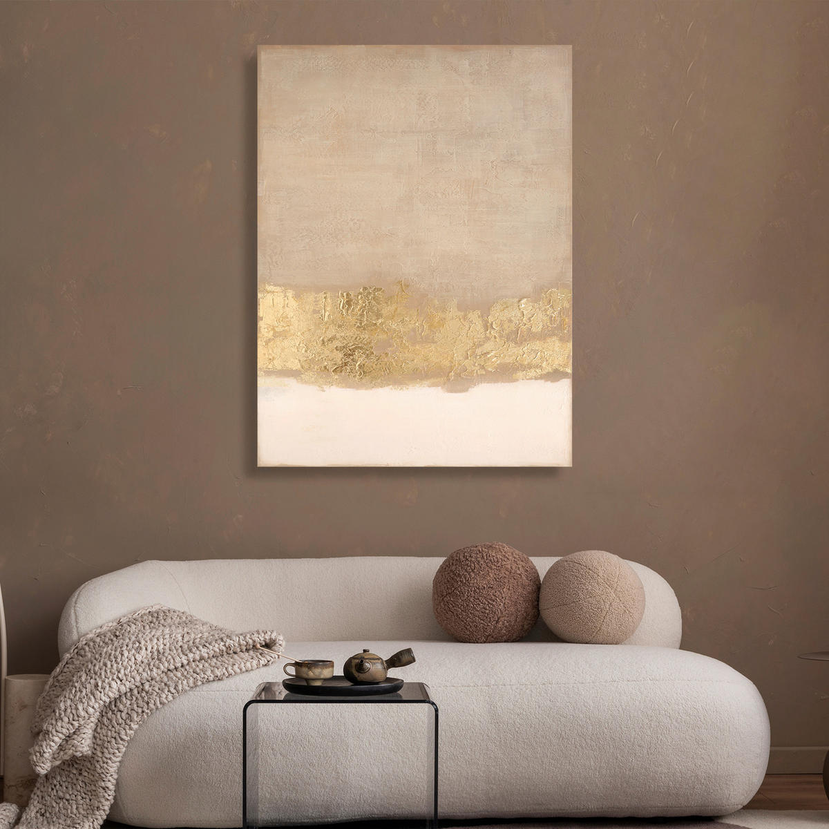 OLEJOMALBA, abstraktní, 90/120 cm  - vícebarevná, Design, kompozitní dřevo/textil (90/120cm) - Monee