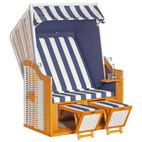 STRANDKORB 160/120/80 cm  - Weiss, Design, Holz/Kunststoff (160/120/80cm) - Nouvel